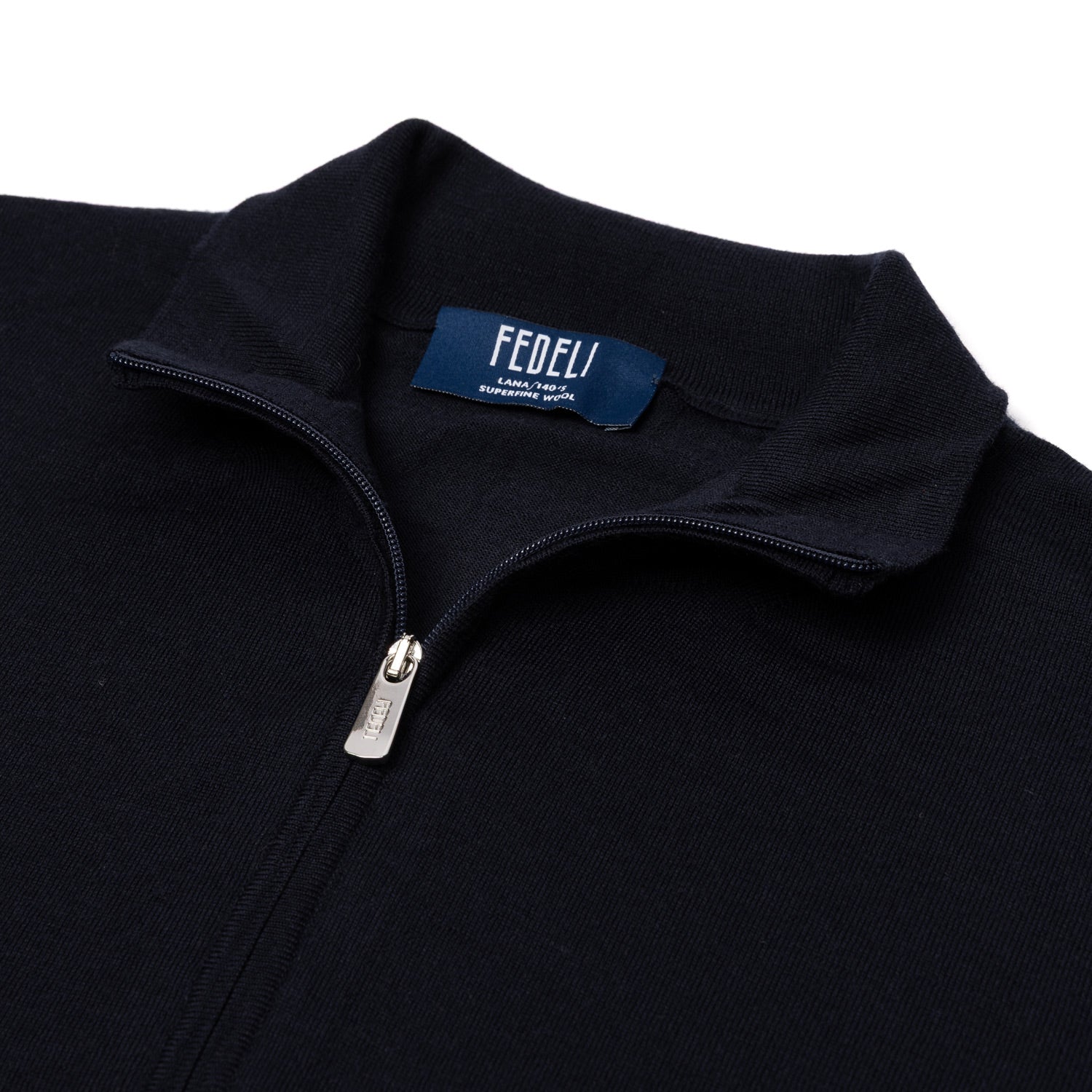 Zip Cardigan "Favonio Open" made from the Finest Merino Wool